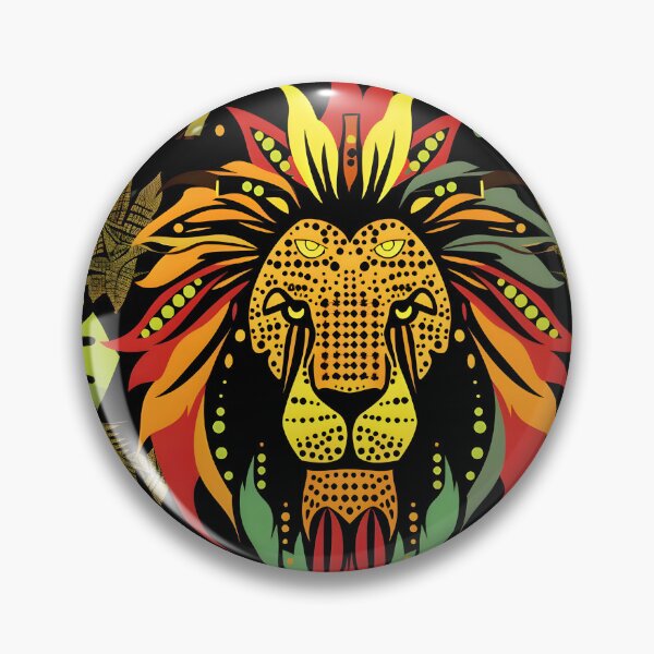 Artikelvorschau, Lebendiger Rasta- und Jamaica-Fusion-Löwe: Moderne Stoffmuster entworfen und verkauft von WADRIUS.