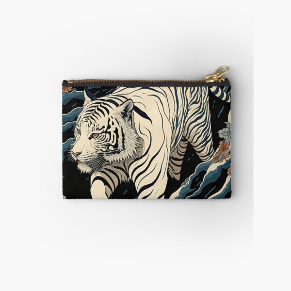 Item preview, White Tiger Ukiyo Painting Japanese Art Painting designed and sold by AdamesArtStudio.