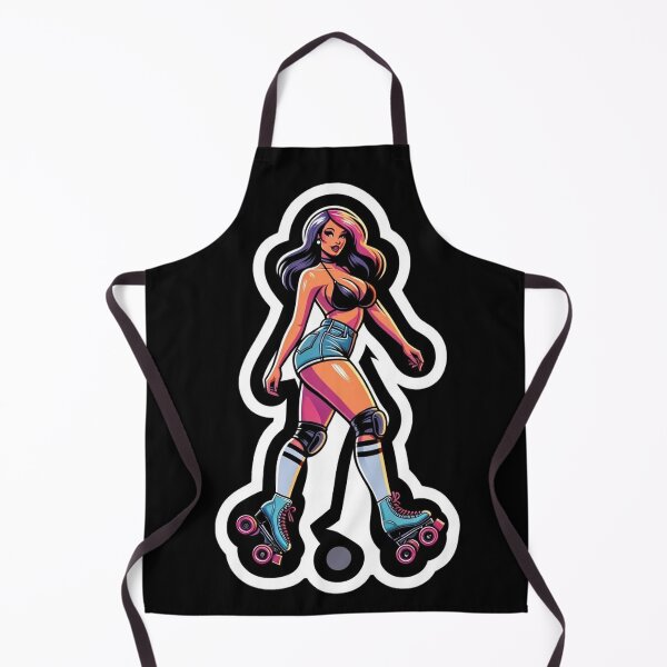 Item preview, Woman in Bikini Top and Rollerskates designed and sold by PinUpPizzazz.