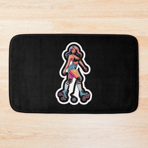 Item preview, Woman in Bikini Top and Rollerskates designed and sold by PinUpPizzazz.
