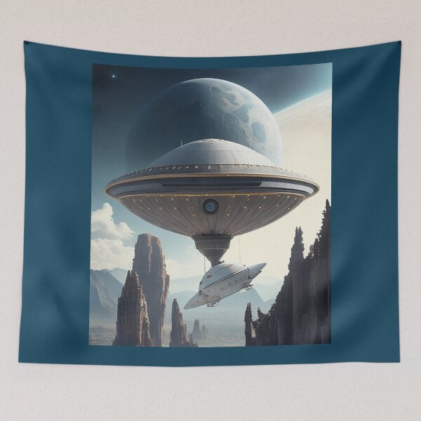 Item preview, alien ships for the first time on planet earth designed and sold by Carlos Gudino.