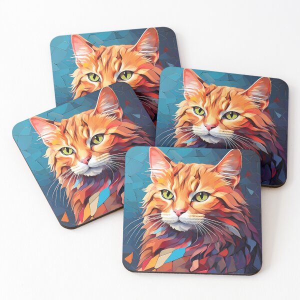 Item preview, Cat Charmer: Mosaic Under Rainbow Hues designed and sold by purrfect pattern.