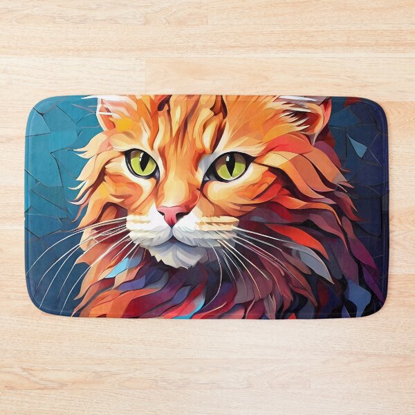 Item preview, Cat Charmer: Mosaic Under Rainbow Hues designed and sold by purrfect pattern.