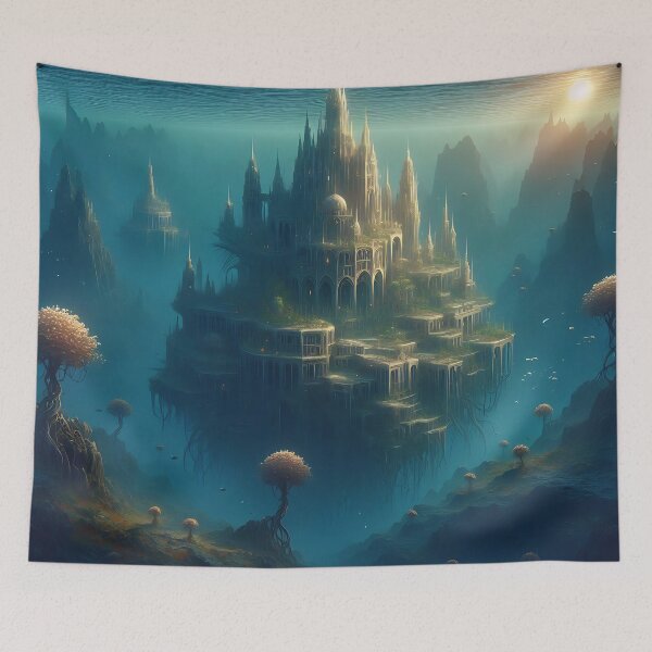 Item preview, Submerged Palace designed and sold by RW Art Prints.