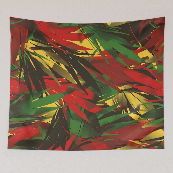 Item preview, Reggae Vibes: Modern Rasta & Jamaica Leaf Fabric Patterns designed and sold by WADRIUS.