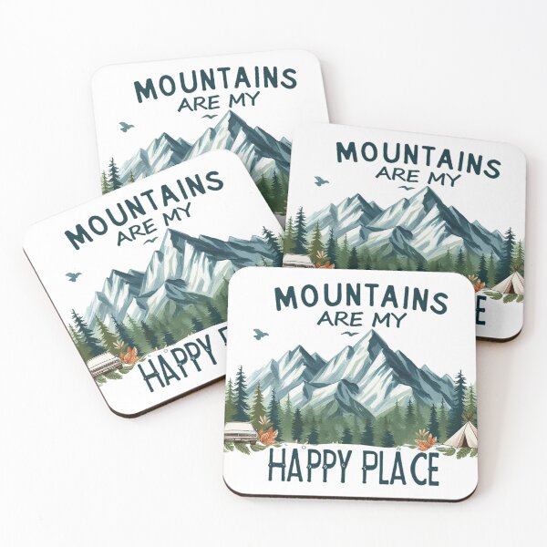 Item preview, Mountains Are My Happy Place designed and sold by devonclemon.