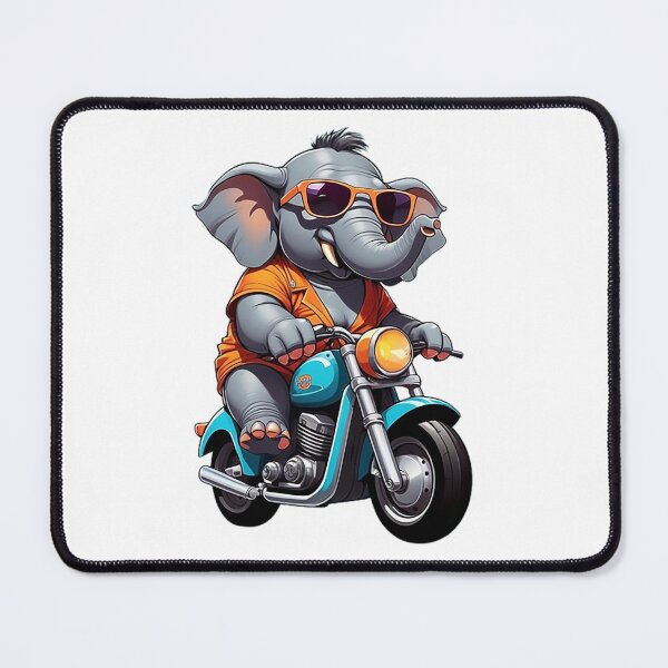 Item preview, Motorbike Riding Elephant designed and sold by likbatonboot.