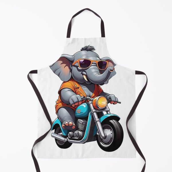 Item preview, Motorbike Riding Elephant designed and sold by likbatonboot.