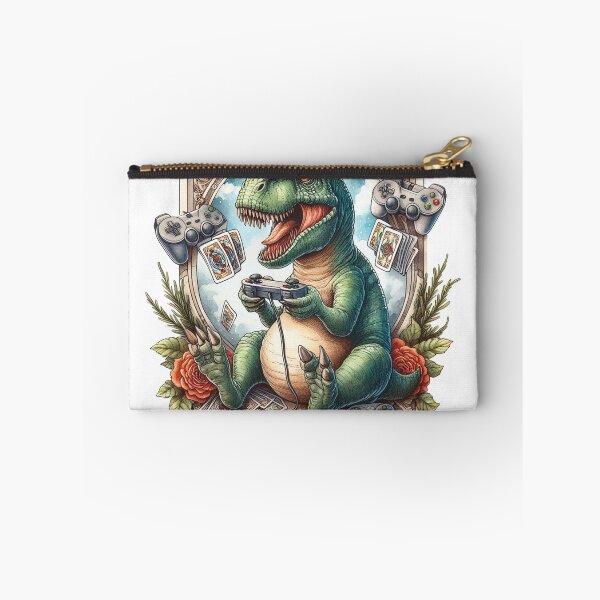 Item preview, Dinosaur Playing Video Games designed and sold by devonclemon.