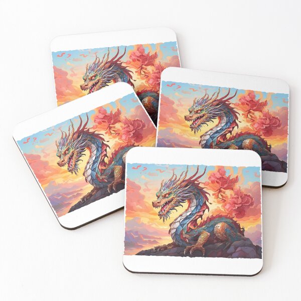 Item preview, Dragon Mosaic: Art & Mythology Delight designed and sold by purrfect pattern.
