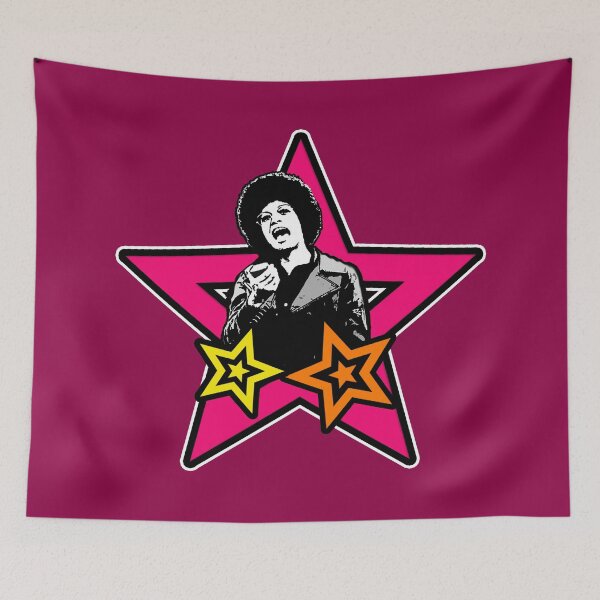 Item preview, Angela Davis in Hot Pink Star designed and sold by Thelittlelord.