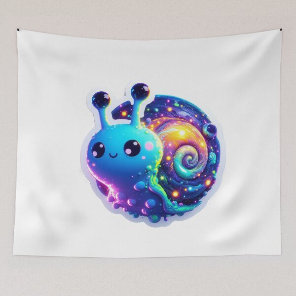 Item preview, Cosmic Tranquility: A Celestial Journey with the Space Snail designed and sold by piscininha.