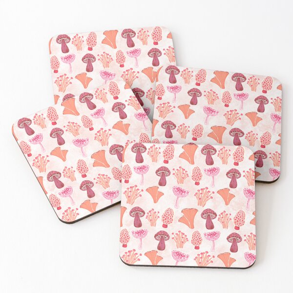 Item preview, Mono Mushrooms, Coral designed and sold by serafineaandd.