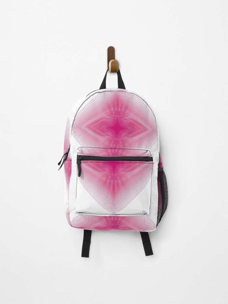 Thumbnail 1 of 3, Backpack, Rectangular Pattern 7 Morph D [10691-Pinks-WB] designed and sold by LottMultimedia.