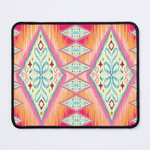 Item preview, Colorful Ikat ethnic pattern design. Seamless embroidery pattern line up. Patchwork ornament. Abstract illustration, textile. designed and sold by rollingfakedice.