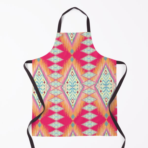 Item preview, Colorful Ikat ethnic pattern design. Seamless embroidery pattern line up. Patchwork ornament. Abstract illustration, textile. designed and sold by rollingfakedice.