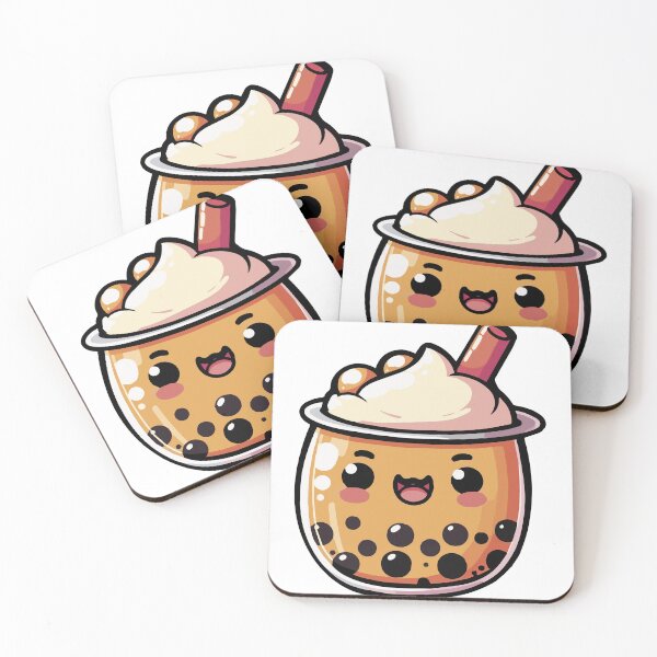 Item preview, Cute Kawaii Boba milk Tea - 1 designed and sold by Karma Design.