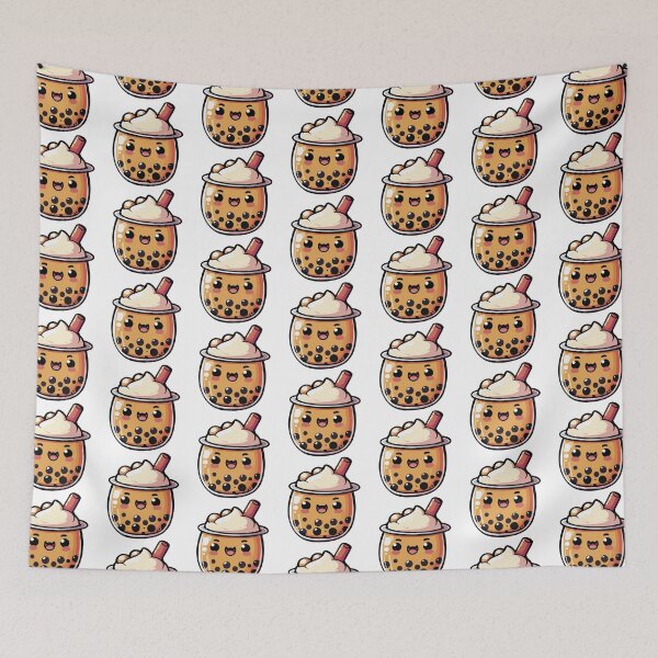 Item preview, Cute Kawaii Boba milk Tea - 1 designed and sold by Karma Design.