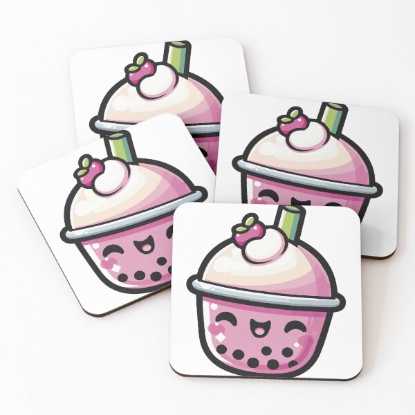 Item preview, Cute Kawaii Boba milk Tea - 2 designed and sold by Karma Design.