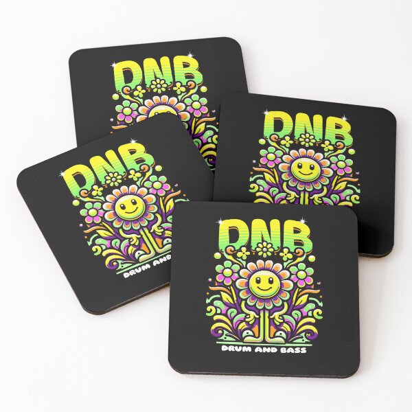 Item preview, DNB - Floral Smiley Vibes (lime/orange) designed and sold by Discothreadz.