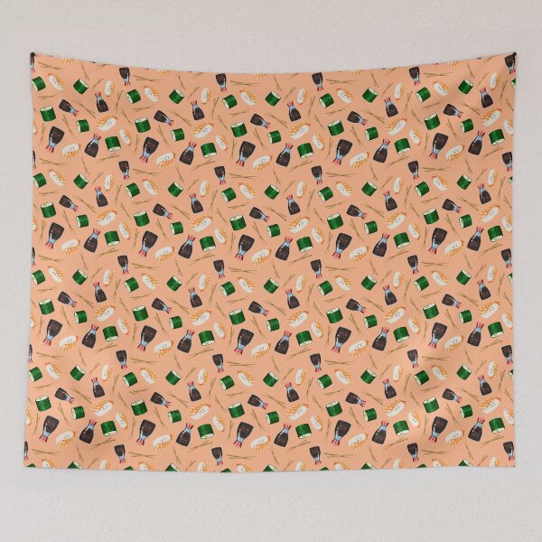 Item preview, Cute Sushi, Peach designed and sold by serafineaandd.