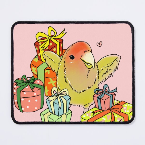 Item preview, Budgerigar, Yellow and Orange Tint Budgie, Happy with Gift Boxes designed and sold by cutiexcutievan.