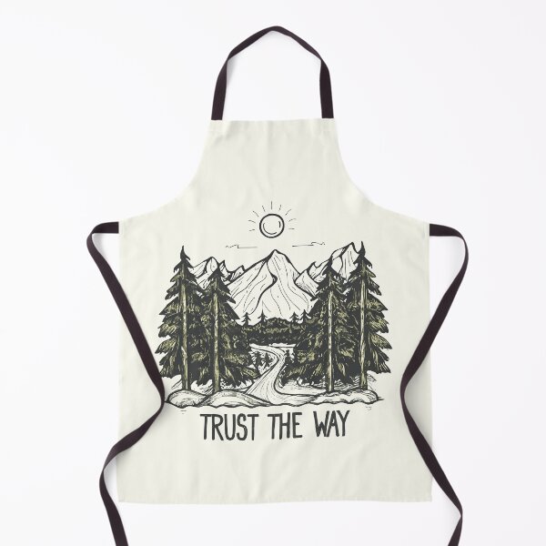 Item preview, Trust the Way - The Path to the Mountains and Sunrise - Digital Drawing  designed and sold by Loving Nature Gifts.