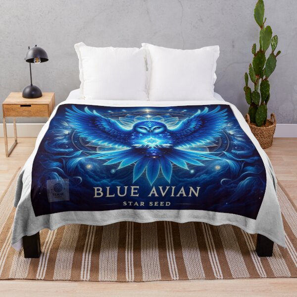 Item preview, Interstellar Wings The Path of a Blue Avian Soul designed and sold by Te-Ane.