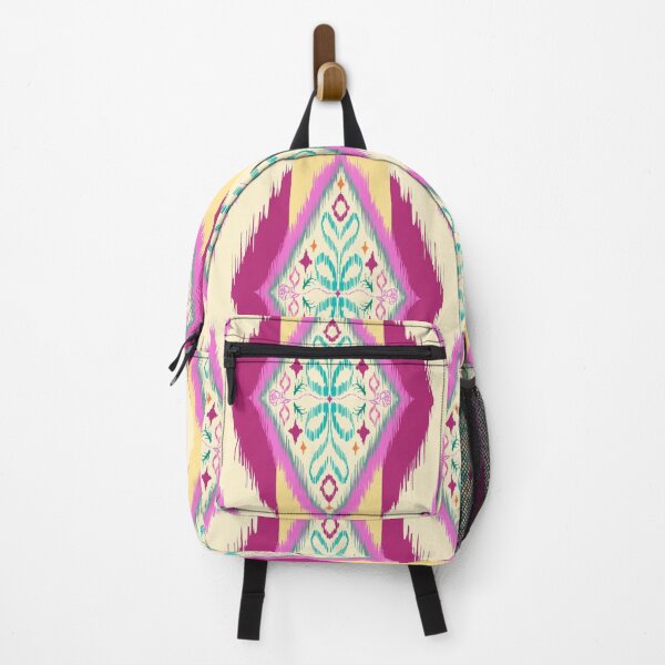 Item preview, Colorful Ikat ethnic pattern design. Seamless embroidery pattern line up. Patchwork ornament. Abstract illustration, textile. designed and sold by rollingfakedice.