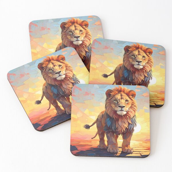 Item preview, Pride's Glory: Mosaic Under Golden Sky designed and sold by purrfect pattern.