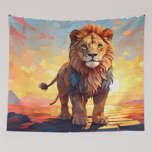 Item preview, Pride's Glory: Mosaic Under Golden Sky designed and sold by purrfect pattern.