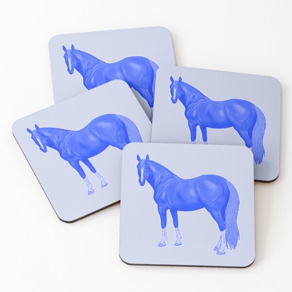 Item preview, Blue Thoroughbred Horse designed and sold by DappledMoon.