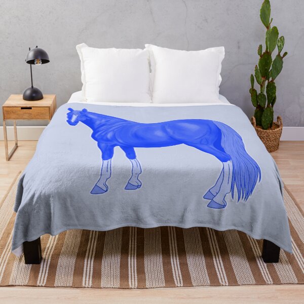 Item preview, Blue Thoroughbred Horse designed and sold by DappledMoon.