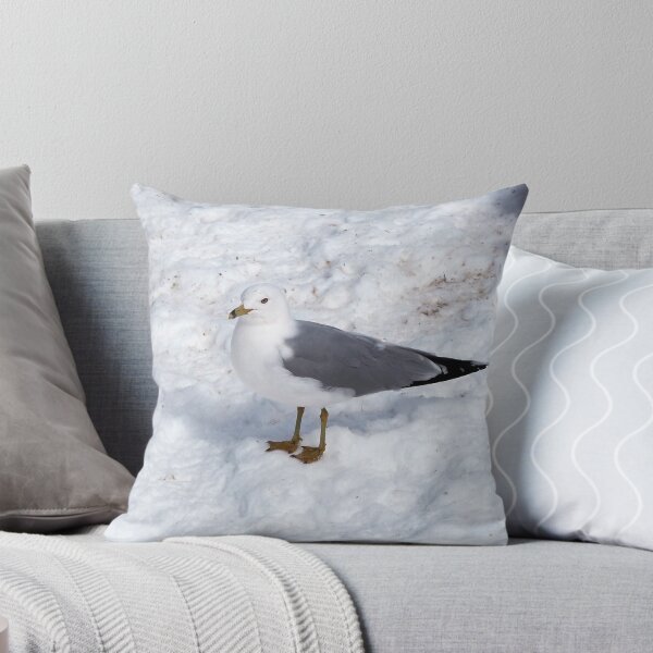 Item preview, Gull Standing On The Winter Snow designed and sold by BackyardBirder.