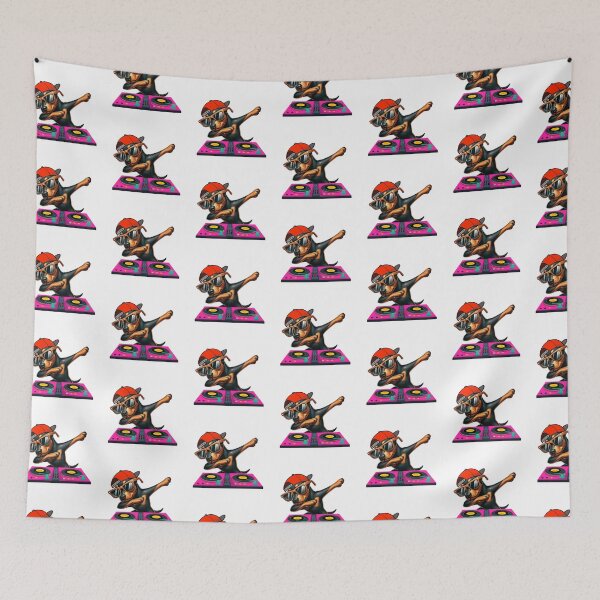 Item preview, Doberman DJ Dabbing  designed and sold by TheAnimalZ00.