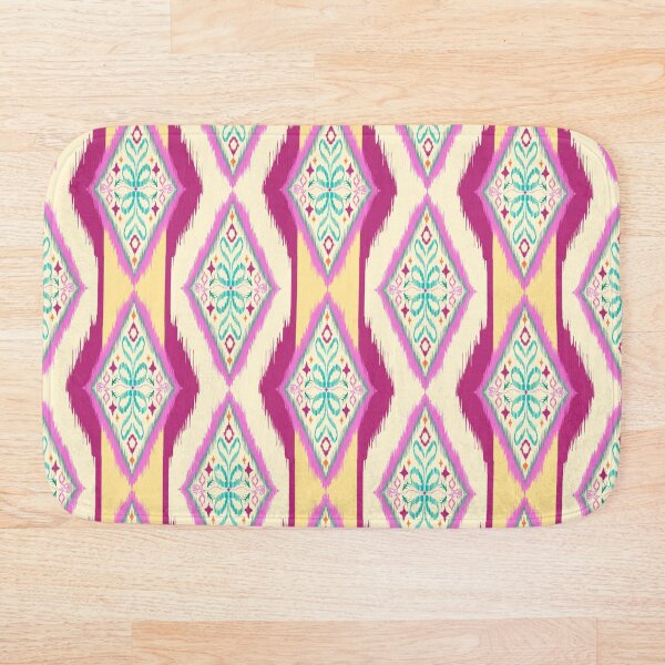 Aperçu de l'œuvre Conception de motif ethnique Ikat coloré. Alignement de motifs de broderie sans couture. Ornement patchwork. Illustration abstraite, textile. créée et vendue par rollingfakedice.