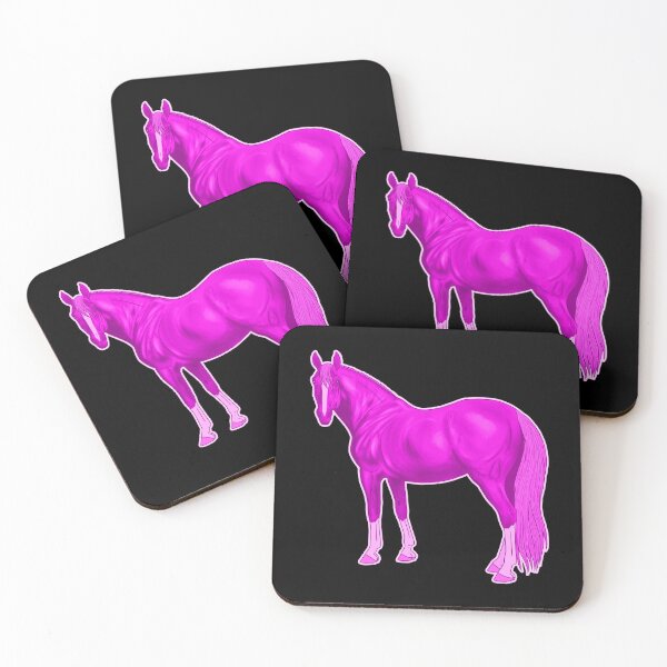 Item preview, Hot Pink Thoroughbred Horse designed and sold by DappledMoon.