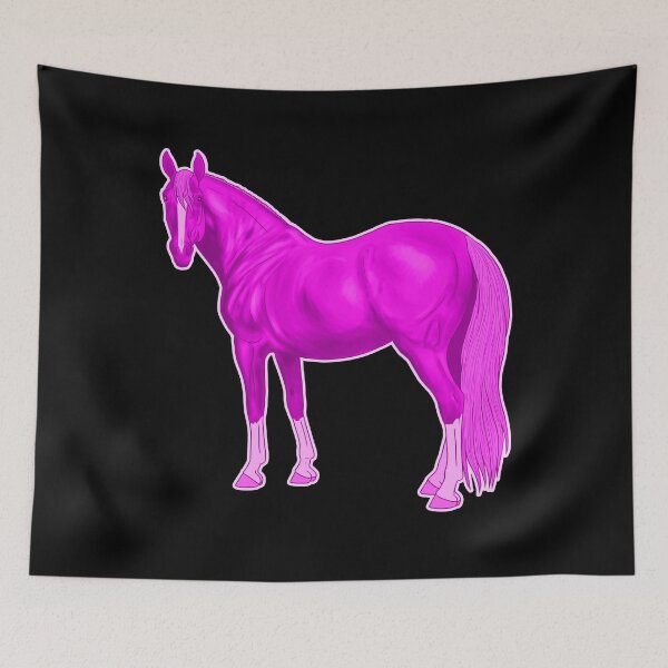 Item preview, Hot Pink Thoroughbred Horse designed and sold by DappledMoon.