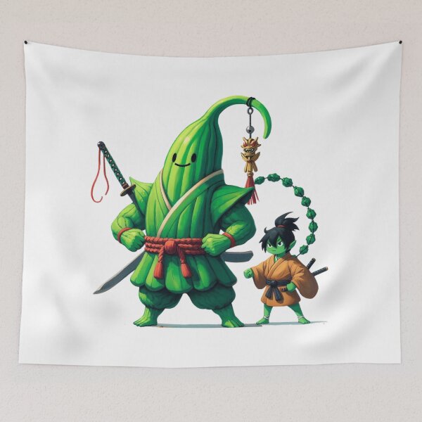 Item preview, Okra Ninja with Agile Tengu designed and sold by carelessdesigns.
