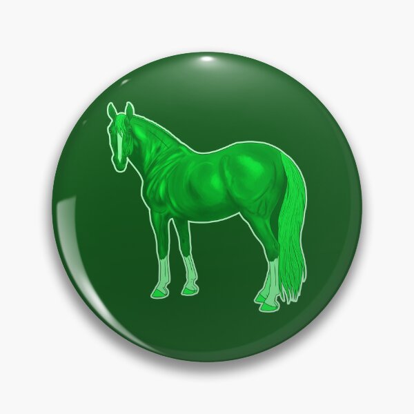 Item preview, Lime Green Thoroughbred Horse designed and sold by DappledMoon.