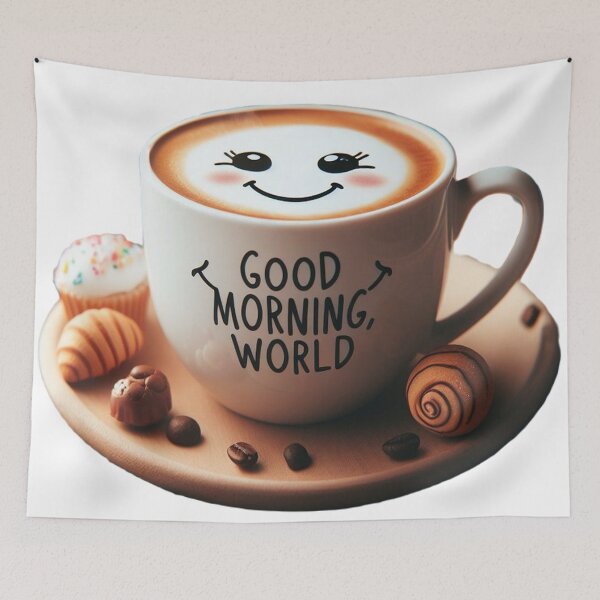 Item preview, Buongiorno con una tazza di caffè e dolci ?☕? designed and sold by TroviTutto.