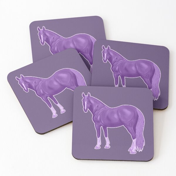 Item preview, Lavender Thoroughbred Horse designed and sold by DappledMoon.