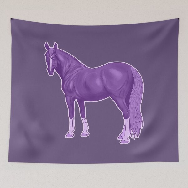 Item preview, Lavender Thoroughbred Horse designed and sold by DappledMoon.
