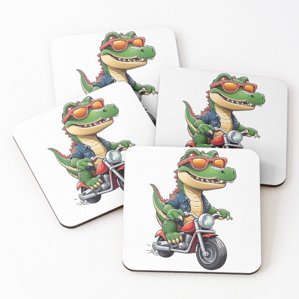 Item preview, Motorbike Riding Crocodile designed and sold by likbatonboot.