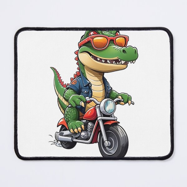 Item preview, Motorbike Riding Crocodile designed and sold by likbatonboot.