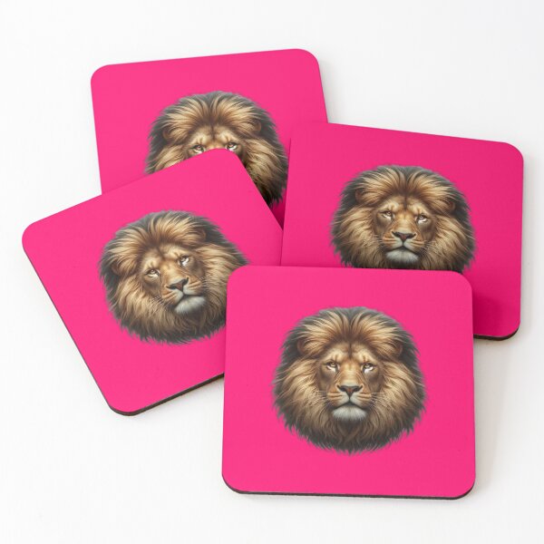 Item preview, LION'S HEAD - #FF0066 designed and sold by Marlon Oseguera.