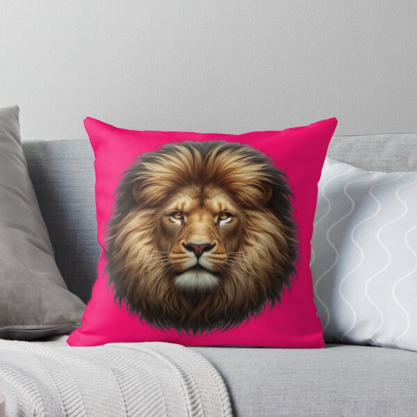 Item preview, LION'S HEAD - #FF0066 designed and sold by Marlon Oseguera.