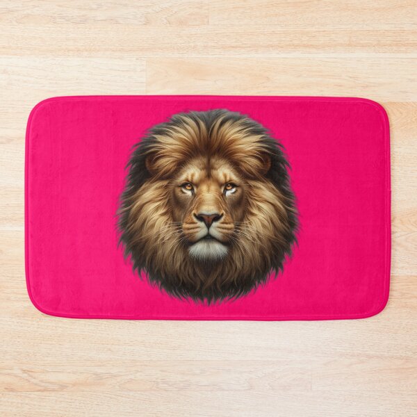 Item preview, LION'S HEAD - #FF0066 designed and sold by Marlon Oseguera.