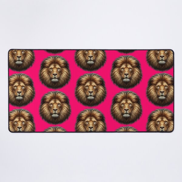 Item preview, LION'S HEAD - #FF0066 designed and sold by Marlon Oseguera.