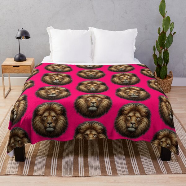 Item preview, LION'S HEAD - #FF0066 designed and sold by Marlon Oseguera.